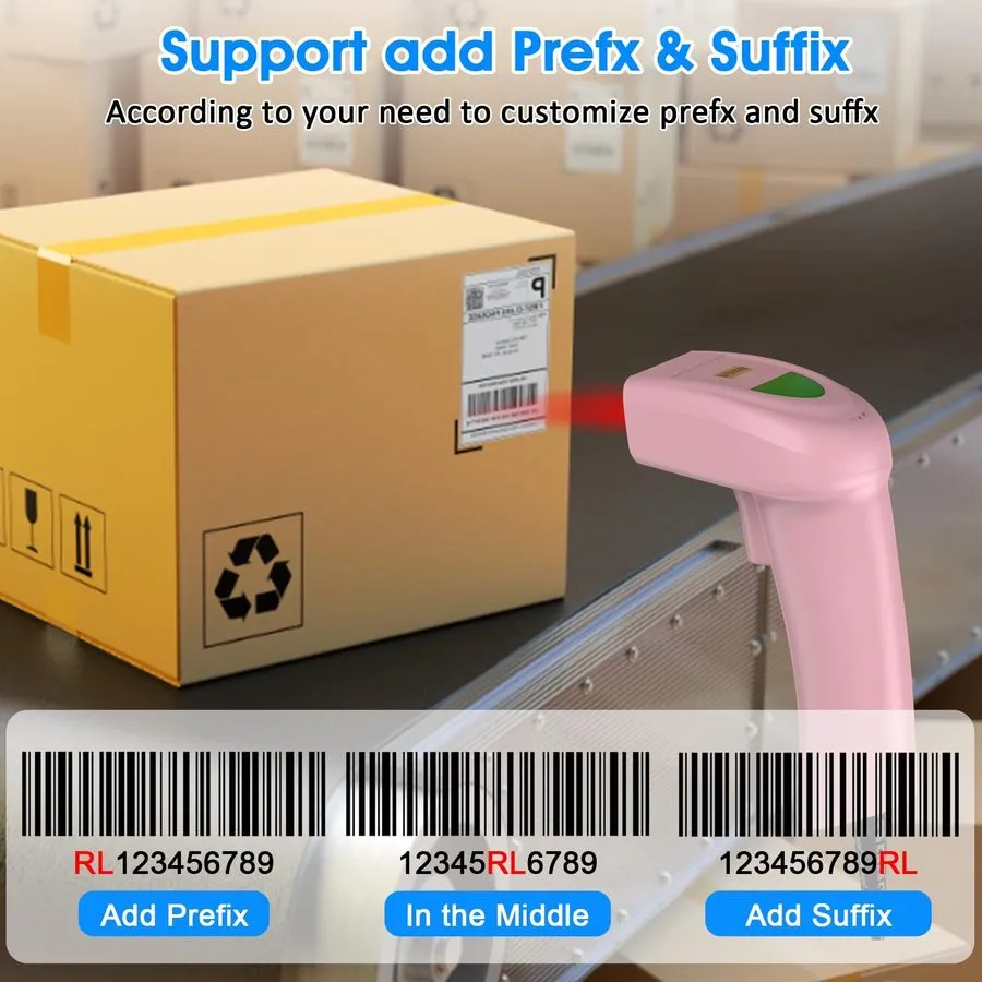 Сканер штрих-кода EYH2 Handheld USB 2D Barcode Scanner, Wired Automatic QR Code 
