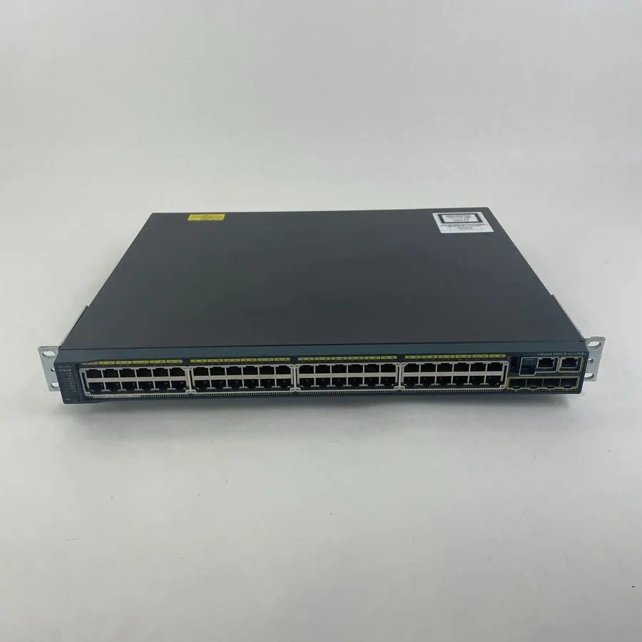 Коммутатор Cisco WS-C2960S-48FPS-L Catalyst 2960-S 48-Port PoE+ Network Switch — фото лота 1