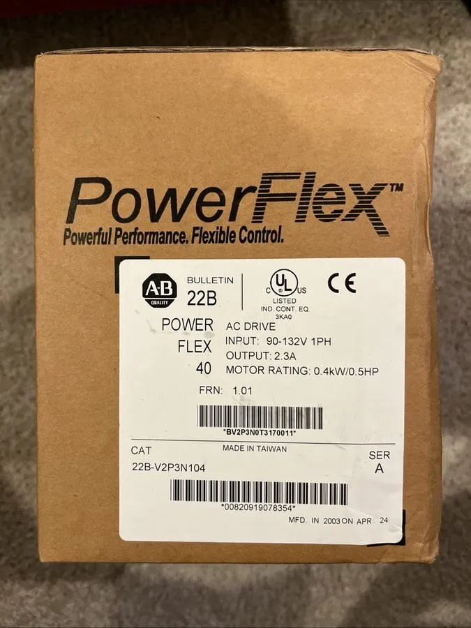 Частотный преобразователь Allen Bradley 22B-V2P3N104 PowerFlex 40 AC Drive 0.37k