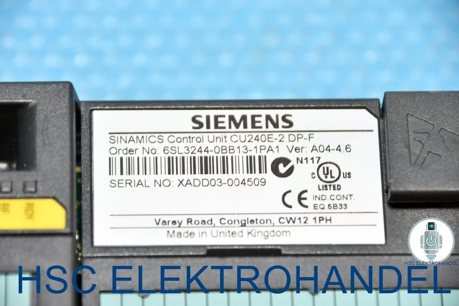 Частотный преобразователь SIEMENS 6SL3244-0BB12-1PA1 CU240E-2 DP VER.A03-4.5 SIN