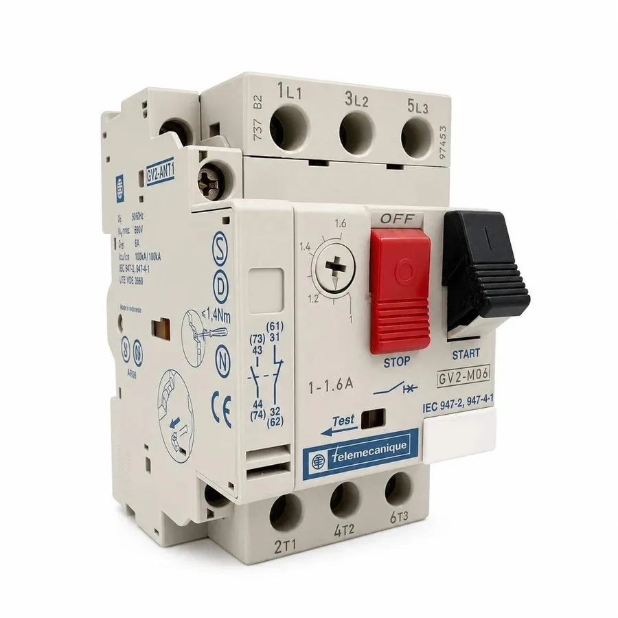 Автоматический выключатель Telemecanique Motor Circuit Breaker GV2-M06 1-1.6A GV