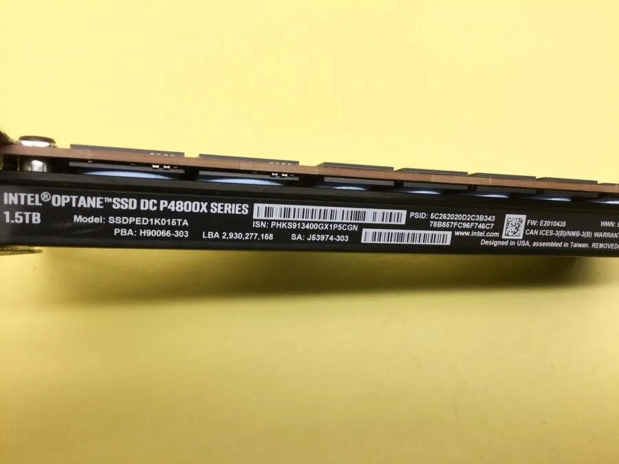 SSD-накопитель Intel Optane P4800X 1.5TB 1/2Height PCIe x4 NVMe SSD SSDPED1K015T — фото лота 2