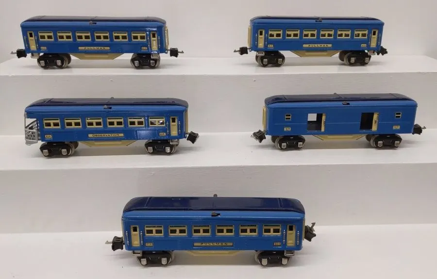 Измерительный инструмент MTH 10-1064 O Blue Comet Passenger Car Set (Set of 4) L — фото лота 1
