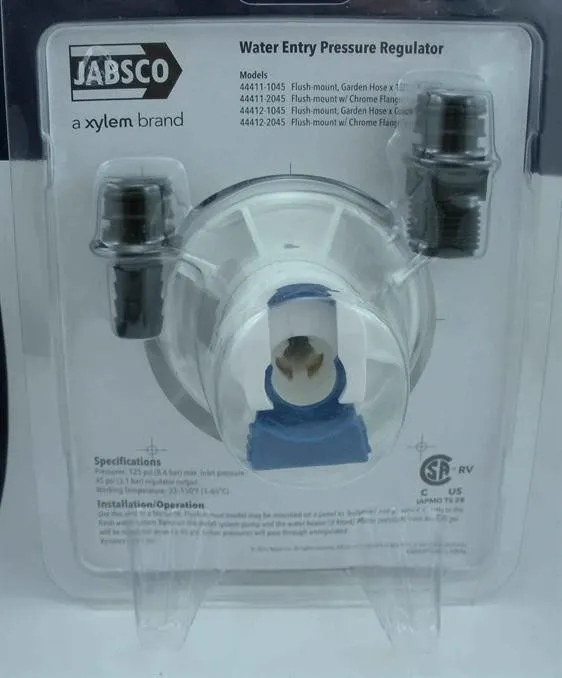 Трубопроводная арматура Jabsco Water Pressure Regulator Flush Mount White 44412-