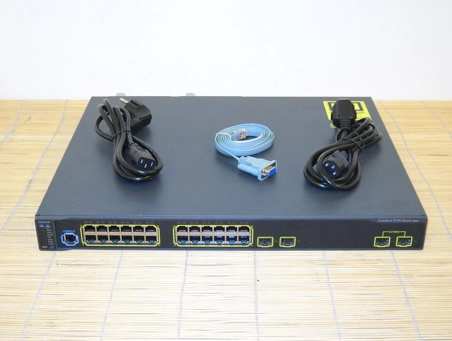 Коммутатор Cisco Catalyst ME-C3750-24TE-M Metro Switch Dual Power Suppy