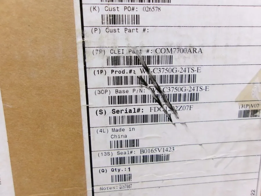 Коммутатор Cisco Catalyst 3750 24 Port PoE Ethernet Switch WS-C3750G-24PS-E