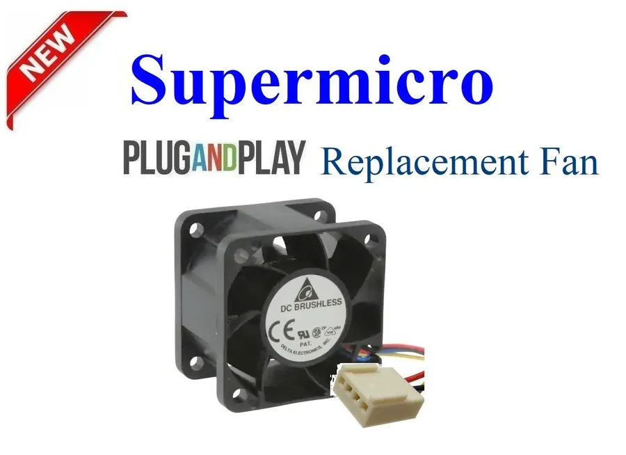 Вентилятор Supermicro FAN-0065L4 40x28mm 1U Server Cooling Fan SC813MF PWM