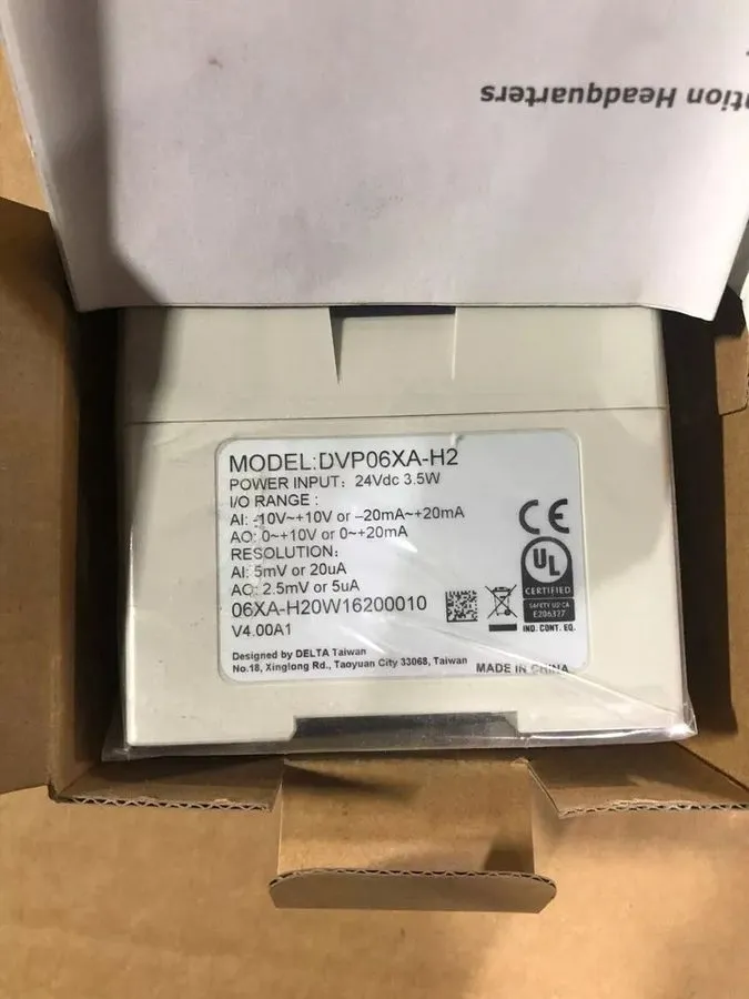 ПЛК Delta DVP06XA-H2 PLC Module