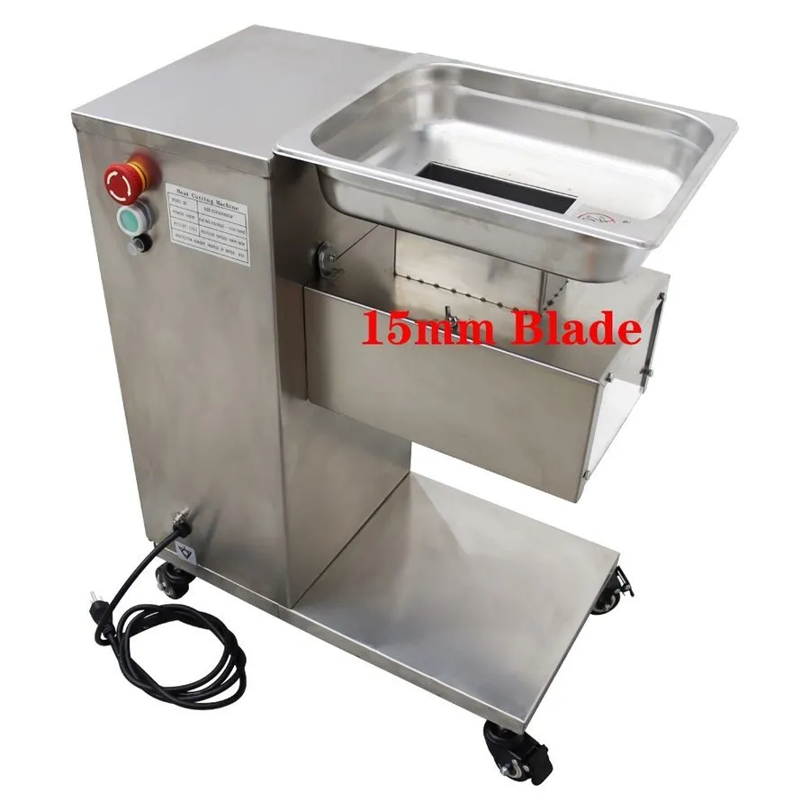 Слайсер 110V QE 500kg/h Commercial Meat Slicer with 5mm Blade Meat Cutting Machi