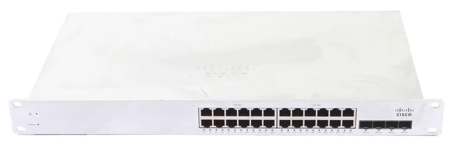 Коммутатор Cisco Meraki MS220-24P 24-Port PoE Gigabit Managed Switch Rackmount G