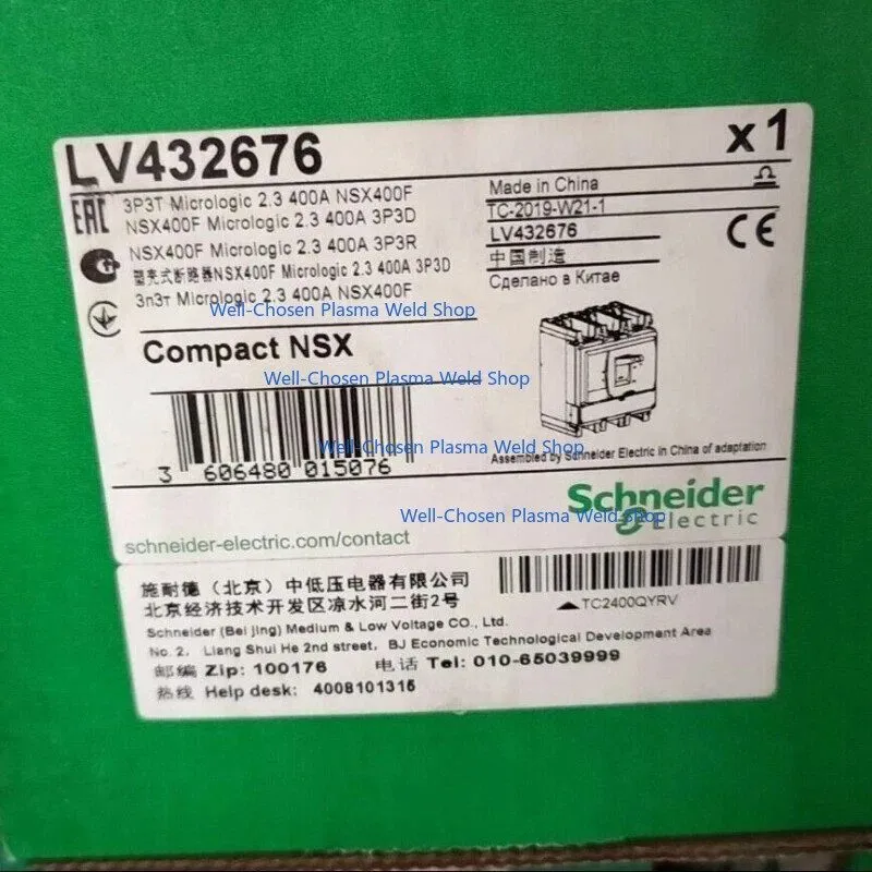 Электрооборудование Schneider Electric LV432676 Compact NSX400F Micrologic 2.3 4 — фото лота 1