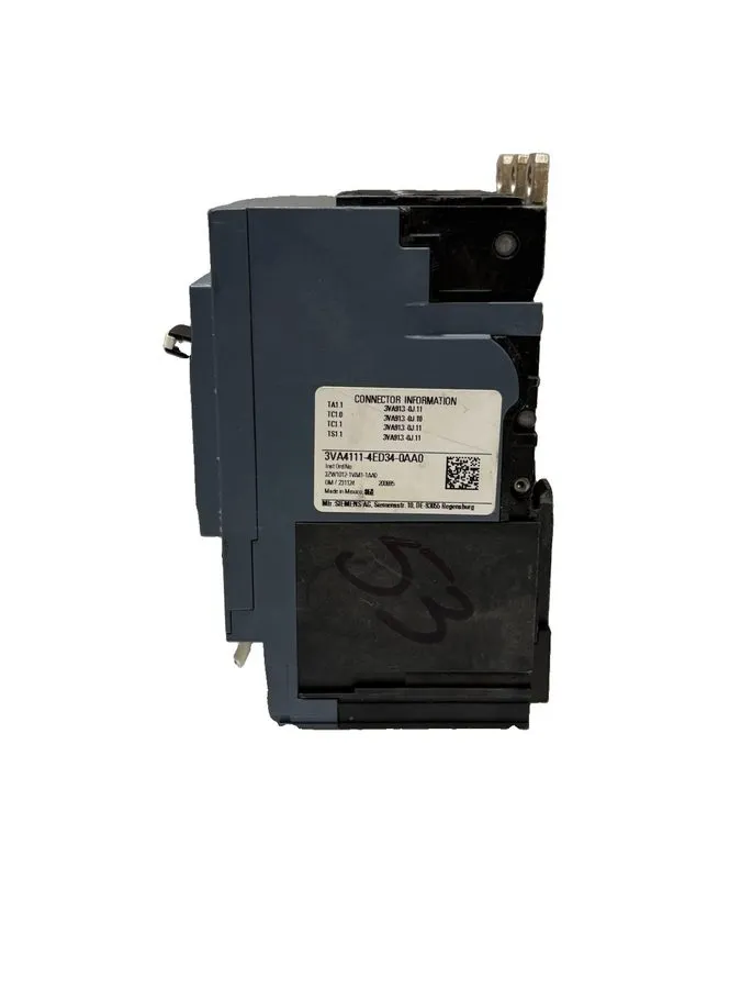 Автоматический выключатель SIEMENS 3VA4111-4ED34-0AA0 110 AMP CIRCUIT BREAKER 3  — фото лота 1