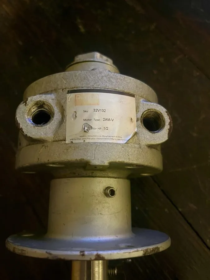 Мешалка Dayton 32V132 Agitator Air Paint Supply Mixer 1/2 HP; 316SS; 2,000 RPM