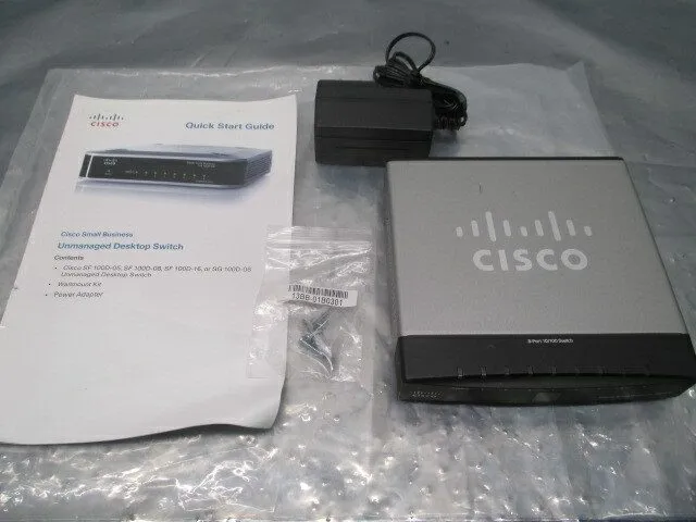 Коммутатор Cisco SD208 8 Port 10/100 Unmanaged Desktop Switch, v1.2, 100389