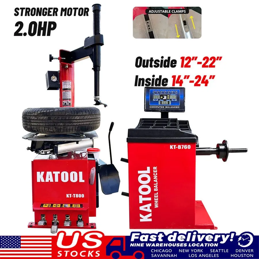 Шиномонтажный станок KATOOL Tire Changer Machine KT-T800 wheel balancer KT-B700