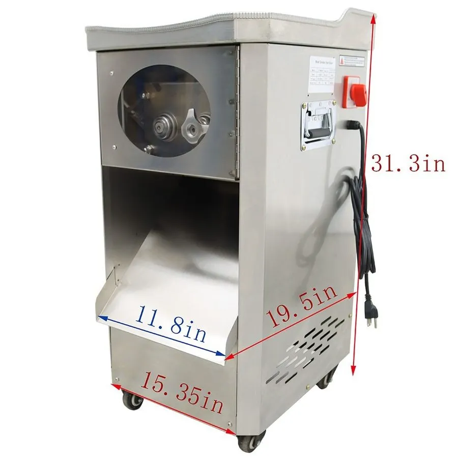 Слайсер Commercial Meat Slicer Electric Meat Cutter with 10mm Blade 110V 1.5KW 3