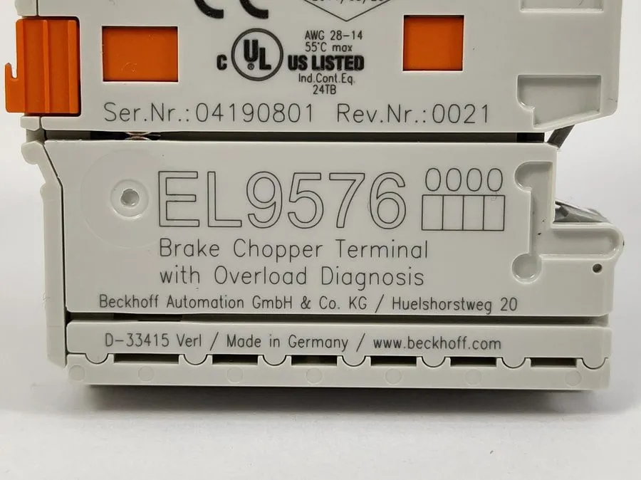 Модуль ввода-вывода BECKHOFF EL9576 ETHERCAT TERMINAL