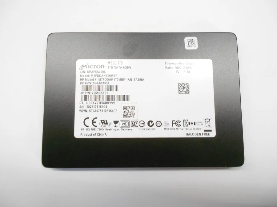 SSD-накопитель Micron M600 1TB SSD SATA 6Gb/s MTFDDAK1T0MBF 2.5" GRADE A, AND WI