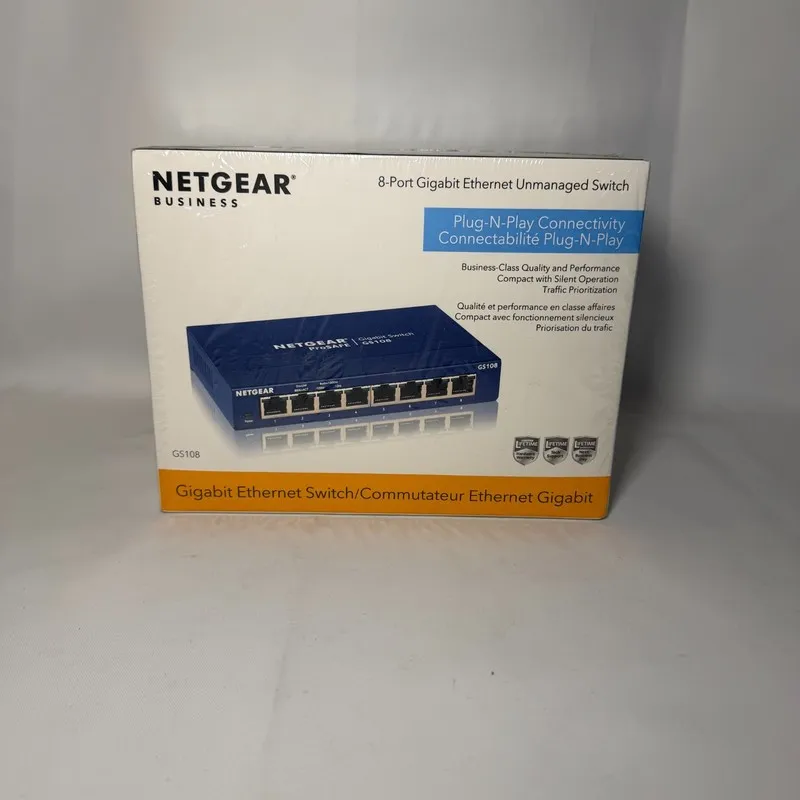 Коммутатор NETGEAR 8-Port Gigabit Ethernet Unmanaged Switch (GS108) 400NAS — фото лота 1