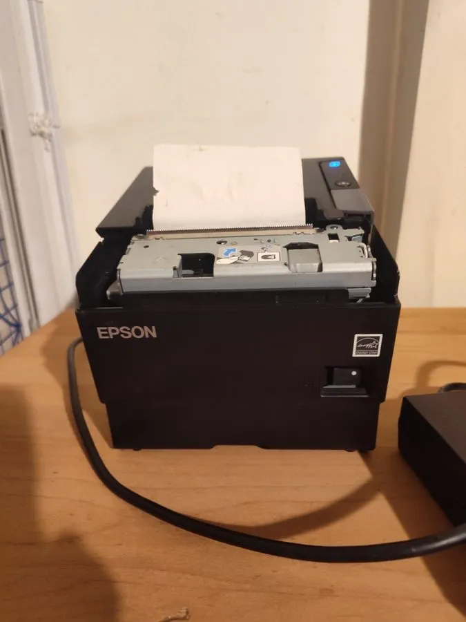 Принтер чеков Epson TM-T88VI POS Thermal Receipt Printer C31CE94061 Network Ethe