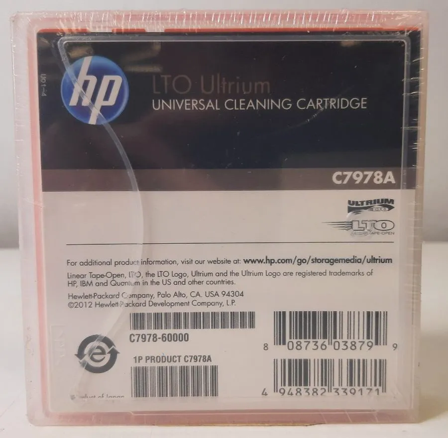 Ленточный привод HPE LTO Ultrium Universal Cleaning Cartridge (C7978A)