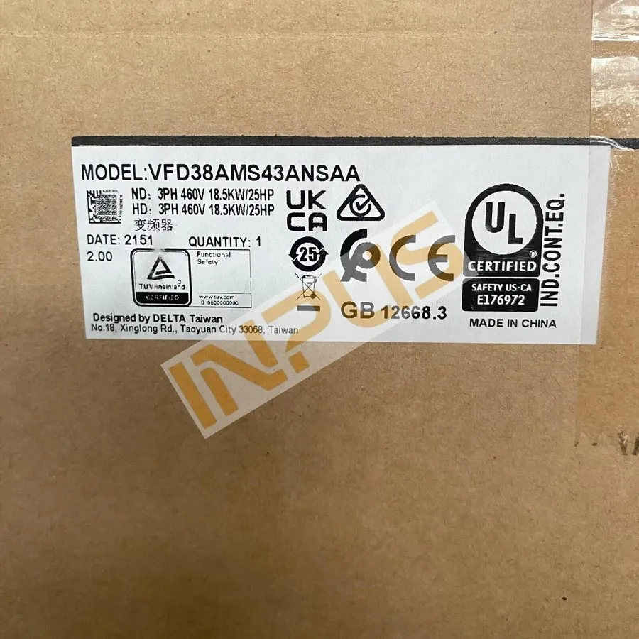 Частотный преобразователь VFD38AMS43ANSAA Delta VFD inverter MS300 18.5kw 25HP 3