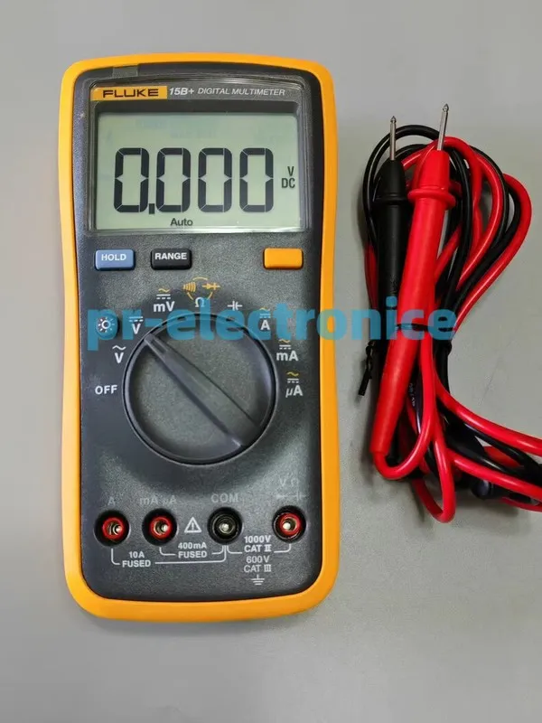 Мультиметр Fluke digital multimeter 15B+instrument automatic range AC/DC 1000V v
