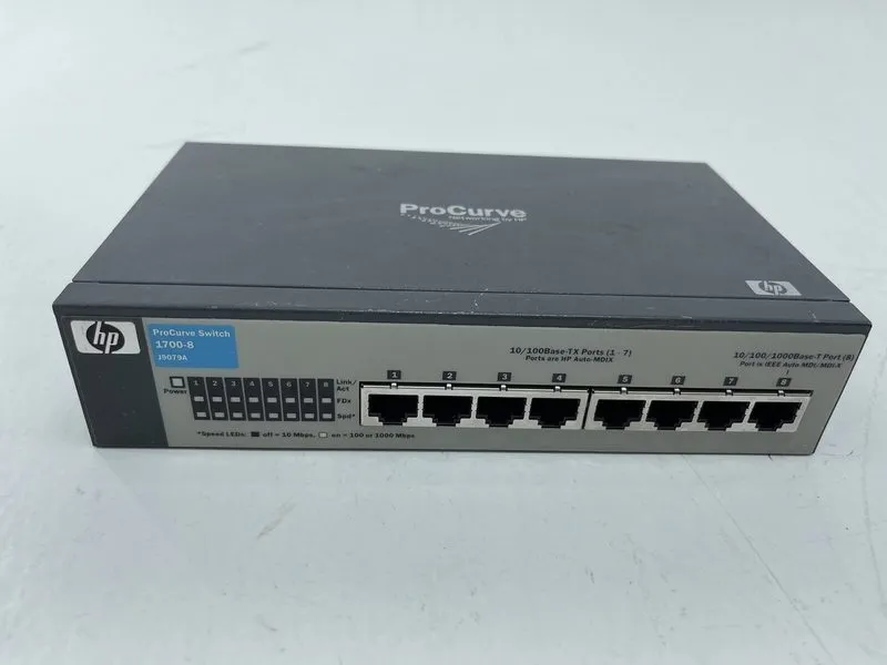Коммутатор HP ProCurve 1700-8 8 Port Fast Ethernet Switch (7x 100Mbps, 1x 1Gbps) — фото лота 1
