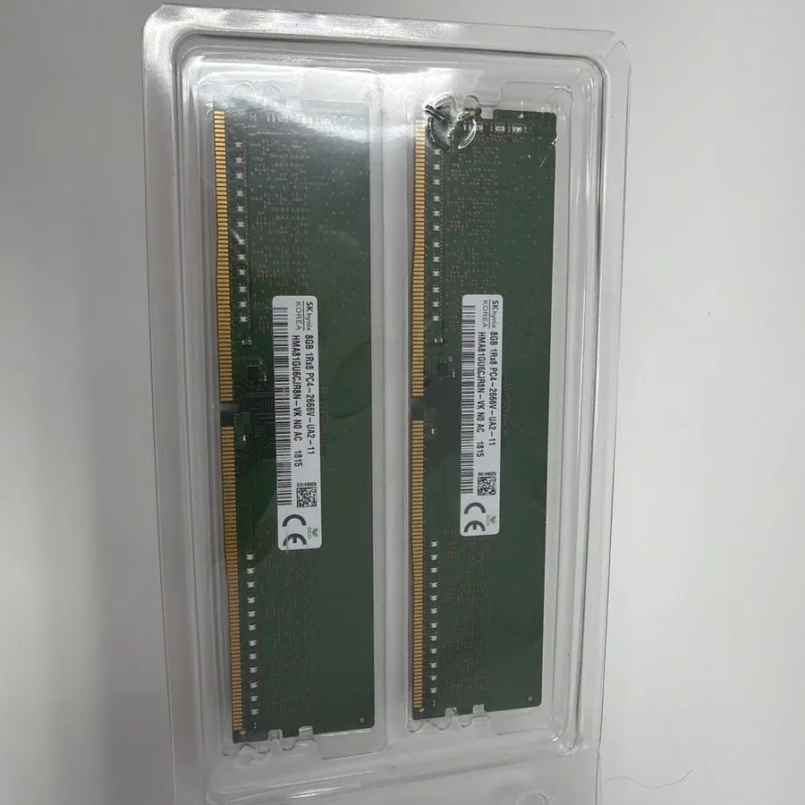 Модуль памяти 2x SK HYNIX 8GB HMA81GU6JR8N PC4 2400T ECC Memory 2x=16gb — фото лота 1