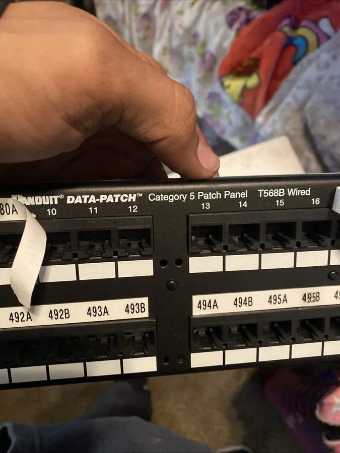 Патч-панель Panduit Data-Patch Cat5e Patch Panel T568B Wired 48-Ports C31