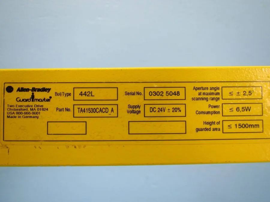 Световая завеса Allen Bradley GuardMaster 442L-TA41230DACD_A Light Curtain 1200 