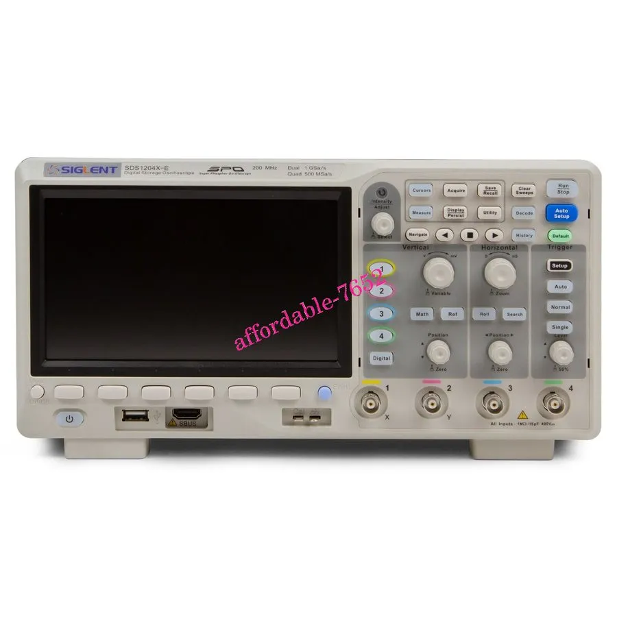 Осциллограф SIGLENT SDS1204X-E 4-CH 200MHz 1 GSa/s 14MB Super Phosphor Oscillosc