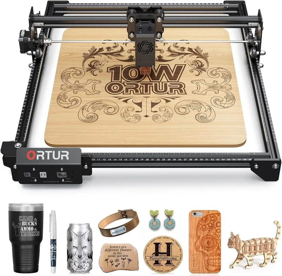 Лазерный гравёр ORTUR Laser Master 3 LE LU2-10A 10W Laser Engraver Engraving Cut — фото лота 2