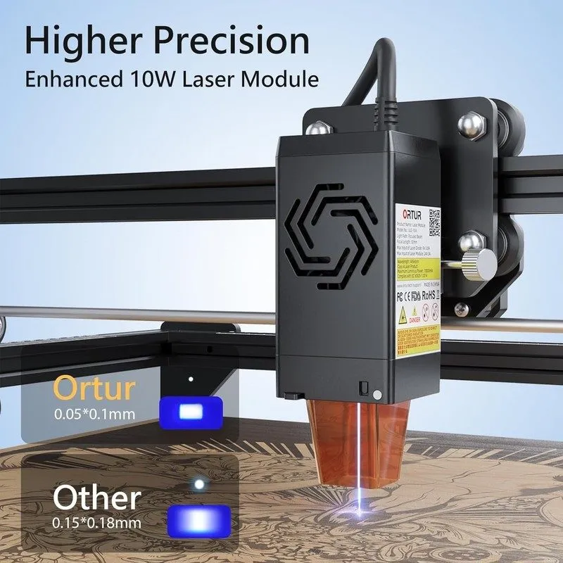Лазерный гравёр ORTUR Laser Master 3 LE LU2-10A 10W Laser Engraver Engraving Cut — фото лота 3