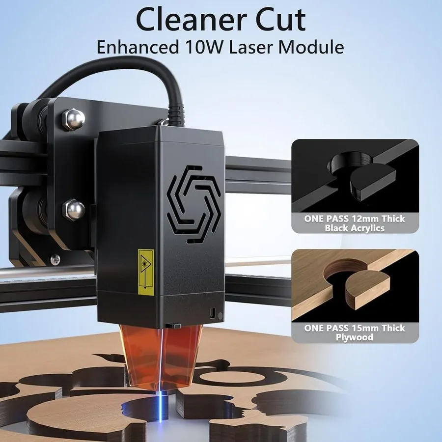Лазерный гравёр ORTUR Laser Master 3 LE LU2-10A 10W Laser Engraver Engraving Cut — фото лота 4