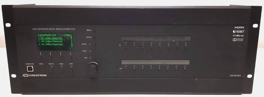 Видеокоммутатор Crestron DM-MD8X8 Digital Media Switcher w/ 10 Cards DM/HDMI/DSP