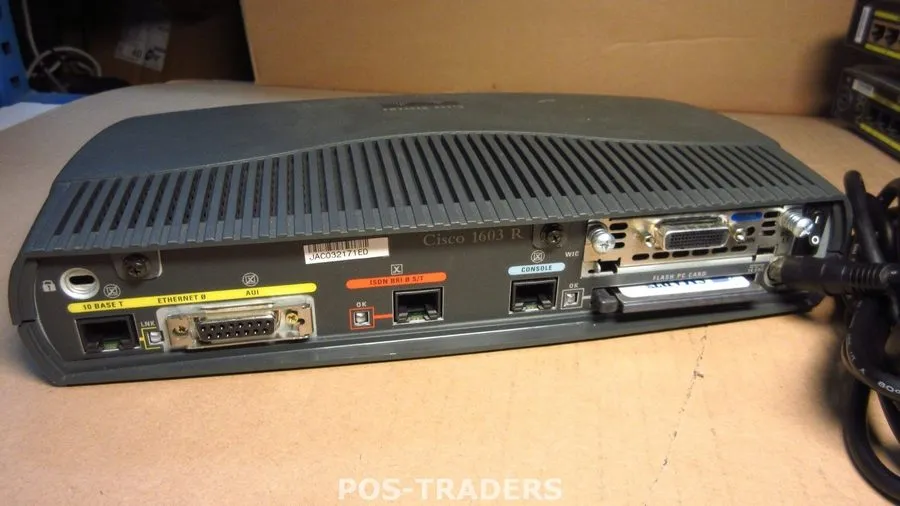Маршрутизатор Cisco 1603R Ethernet/ISDN-BRI Modular Router INCL WIC 1T MODULE IN