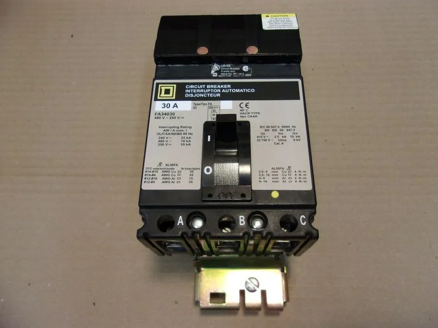 Автоматический выключатель Square D FA34030 Circuit Breaker 30A 3 Pole 480V 3P 3