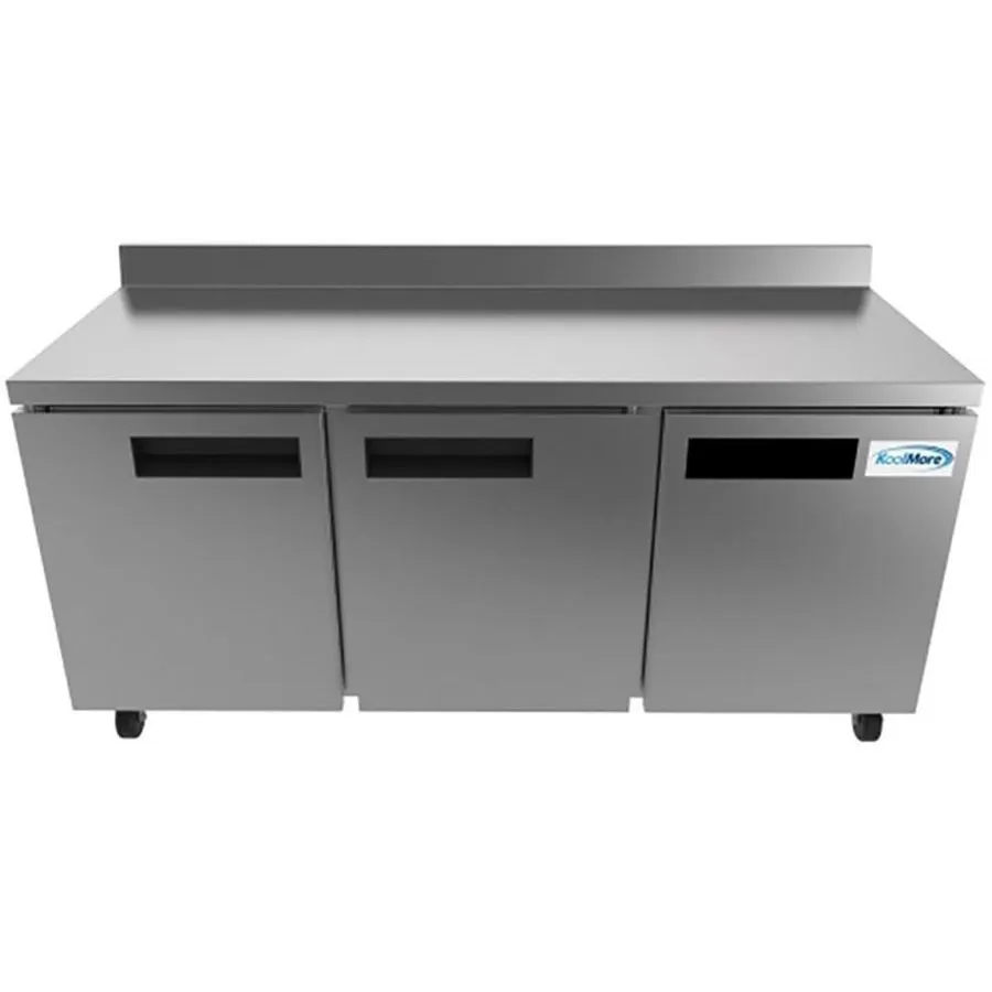 Холодильный шкаф 26.8 Cu.Ft 3-Door Commercial Refrigerator, LED Lightbox & 12 Sh