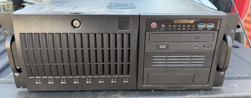 Корпус сервера SuperMicro CSE-743AC-1K26B-SQ 4U 1200W Chassis — фото лота 1