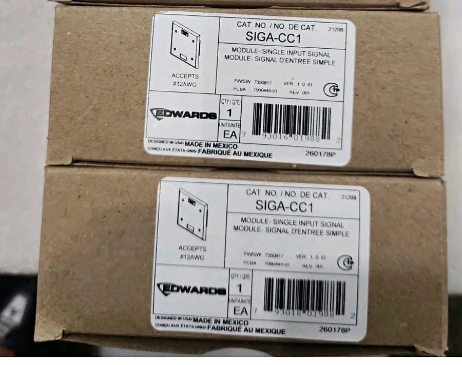 Модуль ввода-вывода Edwards Est SIGA-CC1 Fire Alarm Single Input control module
