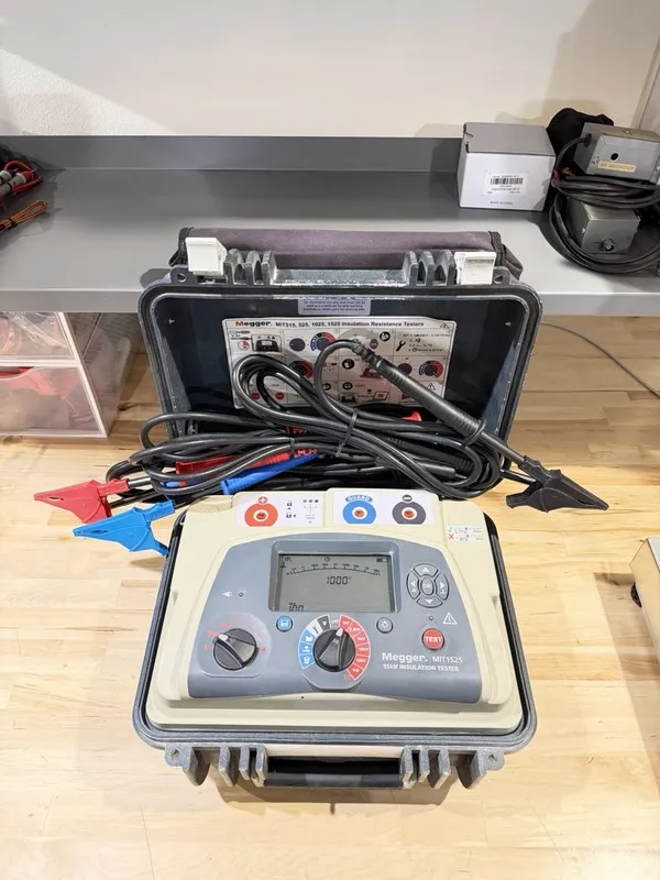 Тестер Megger MIT1525 15 kV High Voltage Insulation Resistance Tester — фото лота 2