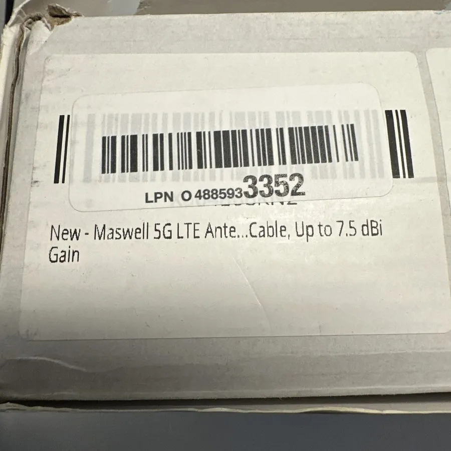 Маршрутизатор Maswell Cellular 5G Antenna Series 7.5dBi 600-8000MHz IP67 TS9 Rou — фото лота 2