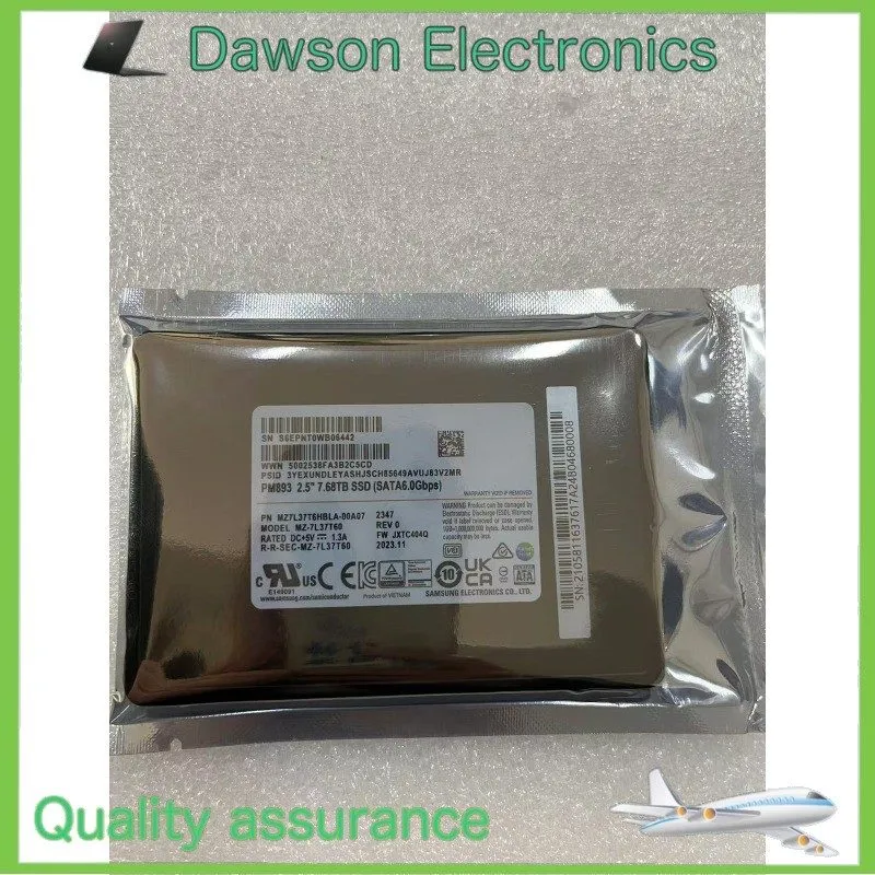 SSD-накопитель Samsung MZ7L37T6HBLA-00A07 PM893 7.68TB SATA 2.5" Internal Enterp