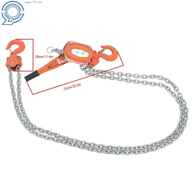 Таль 10FT Lifter Block Chain Hoist G80 Alloy Steel Ratchet Hoist 13200lb Capacit
