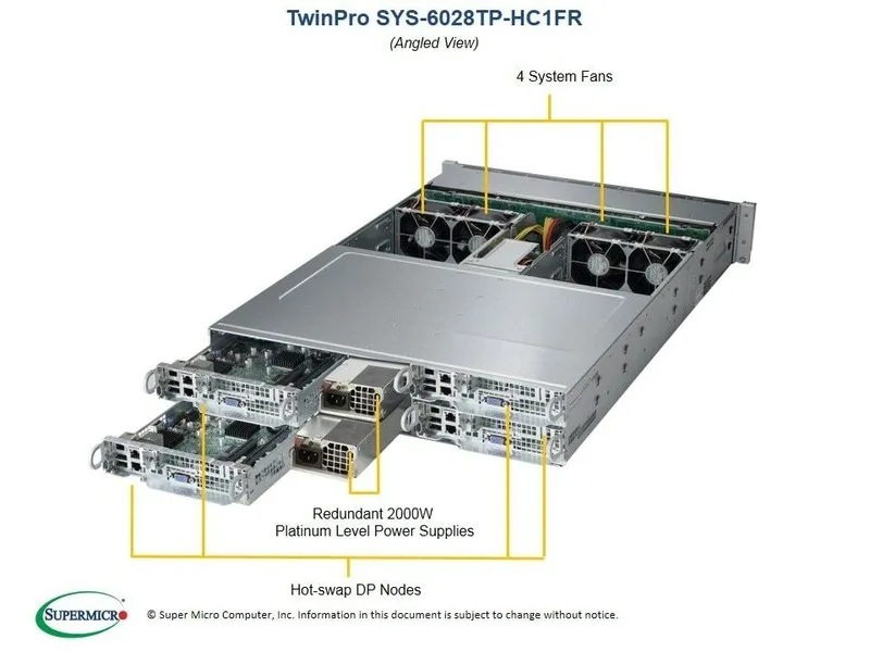 Сервер Supermicro SYS-6028TP-HC1FR Server