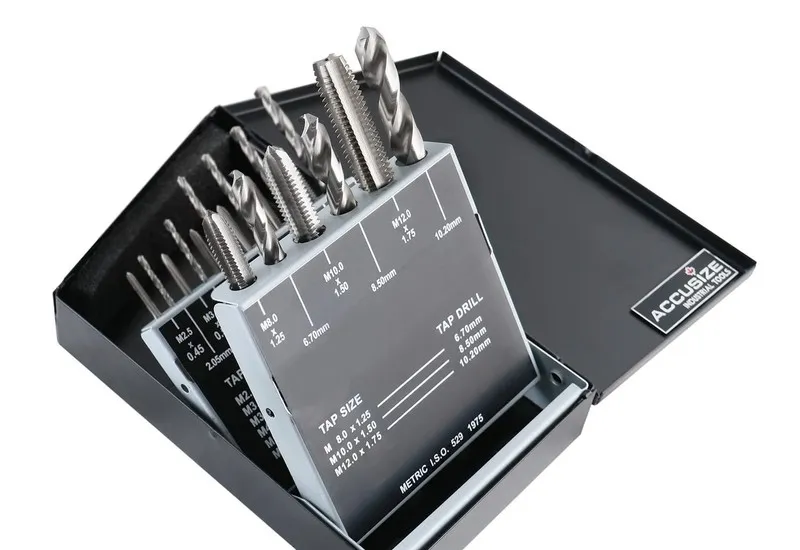 Режущий инструмент Accusize Industrial Tools HSS Tap and Drill Set, Metric, 0001 — фото лота 1