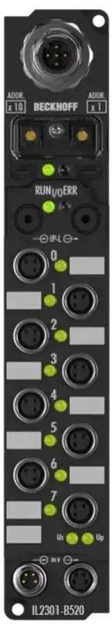 Coupler Box, DeviceNet, IL2301-B520, 4Ch Dig Input + 4Ch Dig Output, BECKHOFF