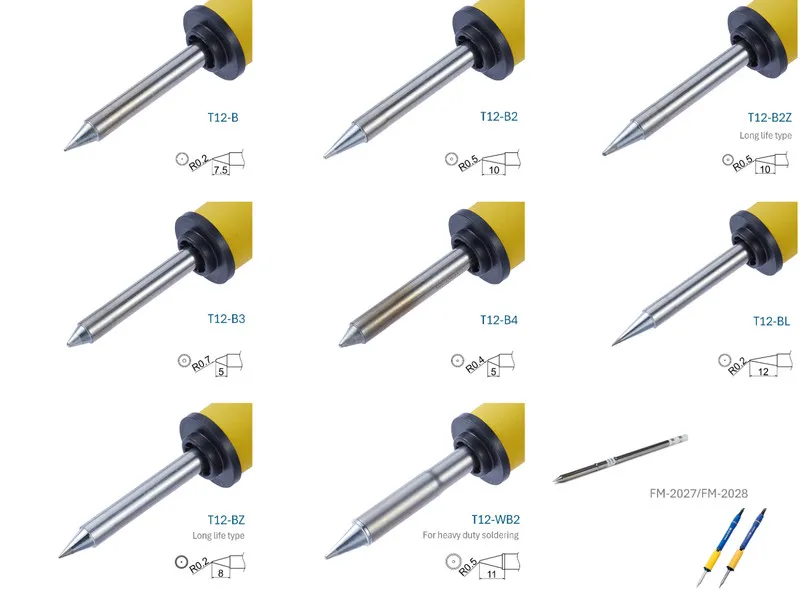 Паяльная станция Hakko T12 Series Shape B Soldering Tip, для FM-2027 FM-2028, Co