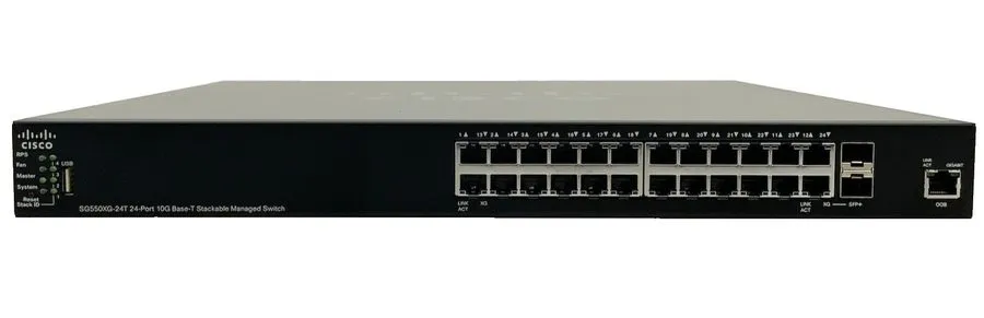 Коммутатор Cisco 550X Series SG550XG-24T-K9 24 Port 10GbE BASE-T w/ 2x 10G-SFP+